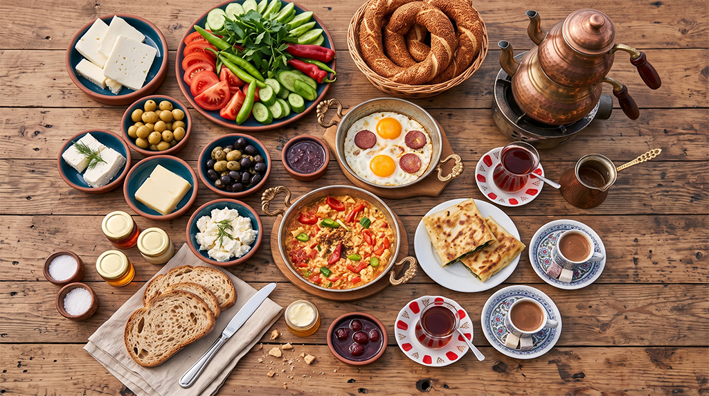 Generous Turkish Breakfast spread